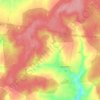 Топографическая карта Кукеевское сельское поселение, высота, рельеф
