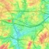 Топографическая карта Bochum-Ost, высота, рельеф