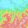 Топографическая карта Кабанское сельское поселение, высота, рельеф