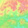 Топографическая карта Теплоозёрское городское поселение, высота, рельеф