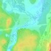 Топографическая карта Северные Печи, высота, рельеф