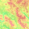 Топографическая карта Рославльский район, высота, рельеф