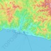 Топографическая карта Genova, высота, рельеф