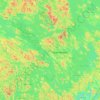 Топографическая карта Савонлинна, высота, рельеф