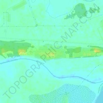 Топографическая карта Селиярово, высота, рельеф