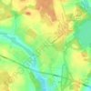 Топографическая карта Вишнёвка, высота, рельеф