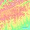 Топографическая карта Верхнебургалтайское сельское поселение, высота, рельеф