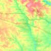 Топографическая карта Озёрная, высота, рельеф