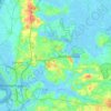 Топографическая карта Geestland, высота, рельеф