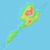 Топографическая карта 大杧島, высота, рельеф