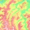 Топографическая карта Мензеля, высота, рельеф