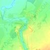 Топографическая карта Выбити, высота, рельеф