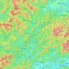 Топографическая карта Kaihua County, высота, рельеф