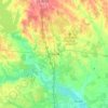 Топографическая карта Конро, высота, рельеф