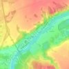 Топографическая карта Приднепровье, высота, рельеф