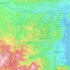 Топографическая карта L'Aude, высота, рельеф