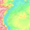 Топографическая карта Энгельсский район, высота, рельеф