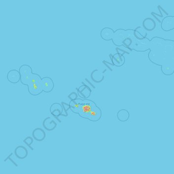 Топографическая карта Îles de la Société, высота, рельеф
