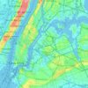 Топографическая карта East River, высота, рельеф