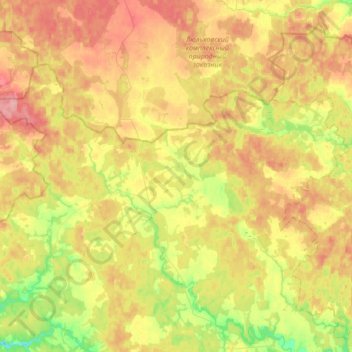 Топографическая карта сельское поселение Деревня Михали, высота, рельеф