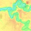 Топографическая карта Ред-Лейк-Фолс, высота, рельеф