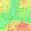 Топографическая карта South Bend, высота, рельеф