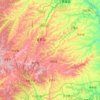 Топографическая карта 宜君县, высота, рельеф