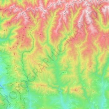 Топографическая карта Arefu, высота, рельеф