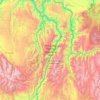 Топографическая карта Hells Canyon National Recreation Area, высота, рельеф