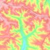 Топографическая карта Щедровское сельское поселение, высота, рельеф