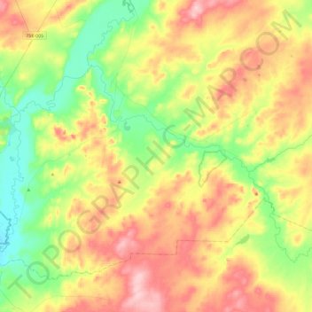 Топографическая карта Светлогорское сельское поселение, высота, рельеф