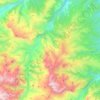 Топографическая карта сельское поселение Хушто-Сырт, высота, рельеф