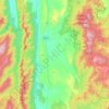 Топографическая карта Michelago, высота, рельеф