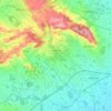 Топографическая карта Nottuln, высота, рельеф