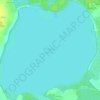 Топографическая карта Вишневское озеро, высота, рельеф