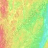 Топографическая карта Тигода, высота, рельеф