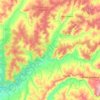 Топографическая карта Нурлатский район, высота, рельеф