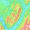 Топографическая карта Massif de la Chartreuse, высота, рельеф