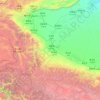 Топографическая карта Кашгар, высота, рельеф