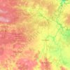 Топографическая карта Сычёвский муниципальный округ, высота, рельеф
