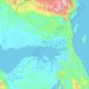 Топографическая карта Teluk Bintuni, высота, рельеф