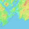 Топографическая карта Saint John, высота, рельеф