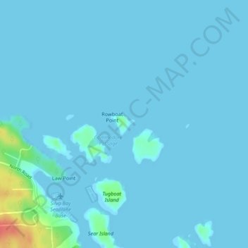 Топографическая карта Gaviola Island, высота, рельеф
