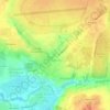 Топографическая карта Остафьево, высота, рельеф