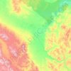 Топографическая карта Верхнеколымский улус, высота, рельеф