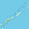 Топографическая карта Курильский городской округ, высота, рельеф
