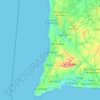 Топографическая карта Parque Natural do Sudoeste Alentejano e Costa Vicentina, высота, рельеф