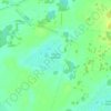Топографическая карта болото Кабанье, высота, рельеф