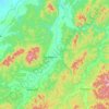 Топографическая карта Яковлевский муниципальный округ, высота, рельеф