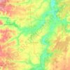 Топографическая карта Кораблинский муниципальный округ, высота, рельеф